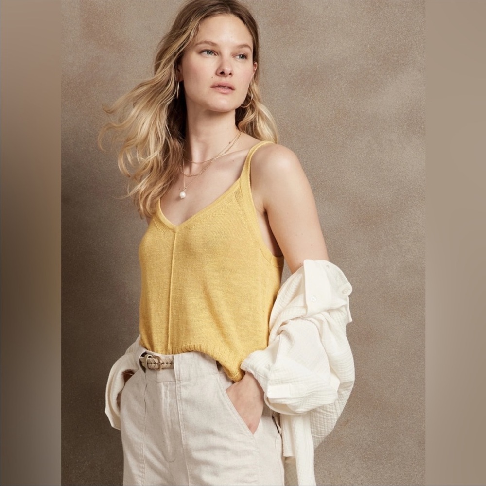 NWT Banana Republic Ramie-Rayon Sweater Tank